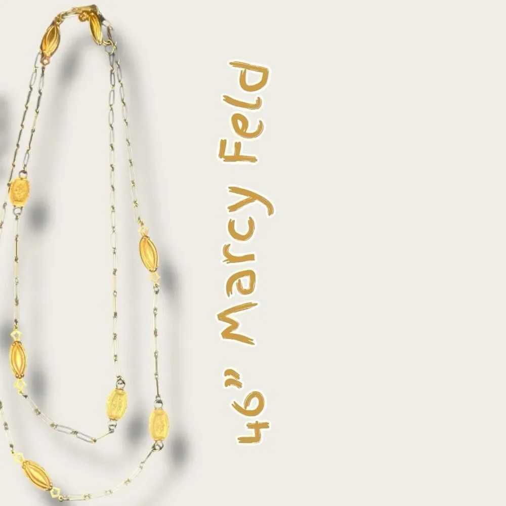 Vintage Gold Tone 46” Marcy Feld Necklace